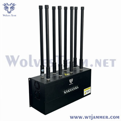 High Power 8-Band Desktop Wireless Signal Jammer Signal Blocking Device for Security Privacy