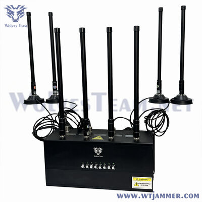 16 Puerto de escritorio RF jammer Destruye 2g 3g 4g 5g CDMA Dcs Phs WiFi
