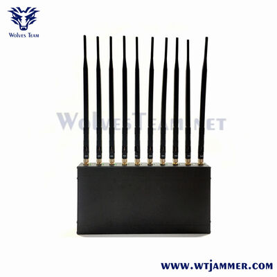 10 Antennas High-Power 5G Jammer Blocks 2G 3G 4G 5G WiFi GPS & Drone Signals