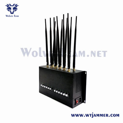 12 Antenas Bloques de interferencia WiFi ajustables 2.4G 5.8G WiFi 2G 3G 4G GPS y señales RF
