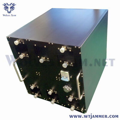 13 bandas impermeable a todas las frecuencias 5G GPS VHF UHF LoJack señal de teléfono celular jammer 1000m de cobertura