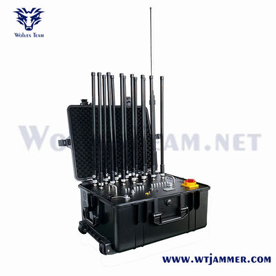 Emisión de señal portátil de 8 antenas 400W para aplicaciones de seguridad en interiores y exteriores
