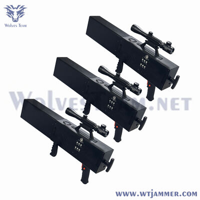 8 bandas 50W dispositivo portátil de interferencia anti-drones para la seguridad de eventos públicos