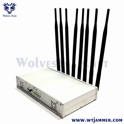 8 canales 20W Interruptor de señal de escritorio, alcance de bloque hasta 20m para 2G / 3G / 4G / WiFi