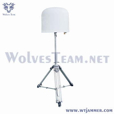 Detector de drones omnidireccionales blancos y dispositivo de detección anti-UAV con escaneo RF de 360 ° para la seguridad del espacio aéreo