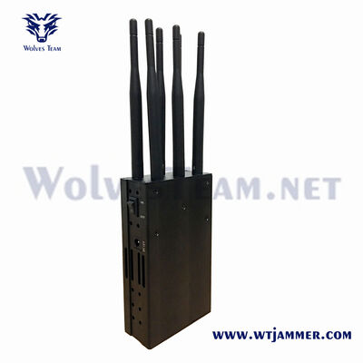 6 la emisión portátil de la señal del poder más elevado de la banda 18W bloquea toda la frecuencia 2G 3G 4G 5G WiFi GPS etc