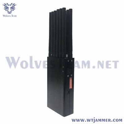  Handheld 12 Antennas Jammer Handheld  With All 3G 4G 5G  WiFi GPS RF 