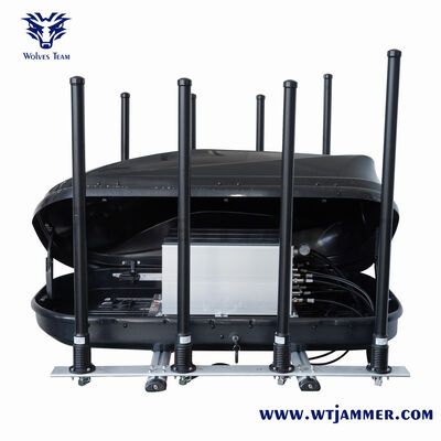 DDS Bandas completas Walky-Talky TETRA 800w Vehículo GPS bloqueador 1000m