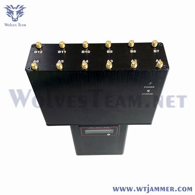 Jammer de señal de teléfono GPS portátil tipo ajustable con pantalla digital LCD para coche pequeño