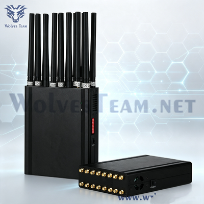 16 Antenas 5-20 metros Jammer de Señal de Teléfono Móvil para CDMA GSM DCS PCS 3G 4G 5G WIFI GPS VHF UHF
