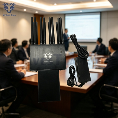 Bloqueador de señal Wi-Fi Bluetooth anti-drones con múltiples antenas para patrulla al aire libre