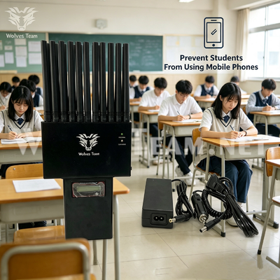Display LED de nueva generación Interruptor de señal portátil Amplio rango de protección para aulas para bloquear los teléfonos móviles de los estudiantes y prevenir el fraude en los exámenes