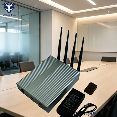 Bloqueador 3G 4G 5G de 4 antenas seleccionable para montaje en pared interior para salas de reuniones confidenciales de alta seguridad