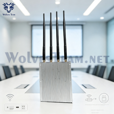 20-50 metros Rango de Blindaje 2.4G 5.8G Jammer de Señal WiFi, Dispositivo para Bloquear Interferencia y Ruido de Altavoces Inalámbricos