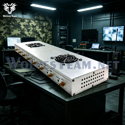 Banda completa 40W 8 bandas bloque de interferencia de señal 2G / 3G / 4G / GPS, dispositivo de protección especial para las instalaciones del comando de defensa