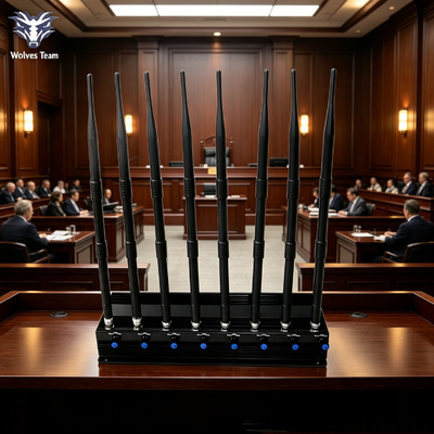 Emisión inalámbrica del bloqueador de señal de 40W y 8 canales con interruptores separados para la aplicación de la ley de defensa