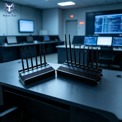 8 canales de interferencia de señal independientes de 40W para instalaciones de defensa