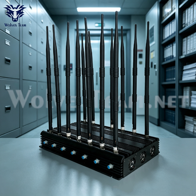 14-Antena Jammer Ajustable de Alta Potencia para 3G 4G 5G WiFi UHF VHF GPS Lojack y Control Remoto para Inteligencia de Seguridad Nacional
