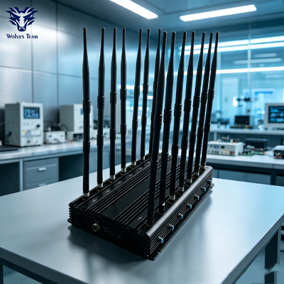 Bloqueador de 20-50 metros para 3G 4G 5G WiFi UHF VHF GPS Lojack para sitios de seguridad nacional