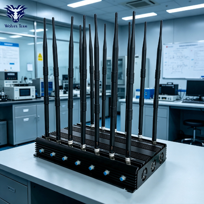 Bloqueador de señales 2050m 3G 4G 5G WiFi UHF VHF GPS Locker para instalaciones de seguridad nacional