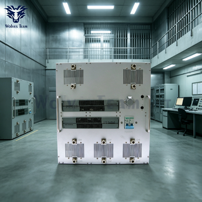 Jammer de teléfono móvil de alta potencia de 500W y 10 canales de largo alcance para interiores para protección de seguridad en grandes prisiones y centros de detención