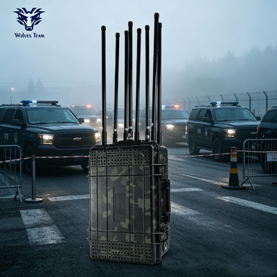 500M Factory Remote Controlled High Power Defense Wireless Signal Jammer for Temporary EOD Bomb Disposal Sites