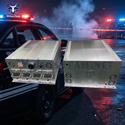 Bloqueador de señal montado en el vehículo 400W de alta potencia 8 bandas 500-1000M Bloqueador de distancia de protección para GPS WiFi Bluetooth 3G 4G 5G