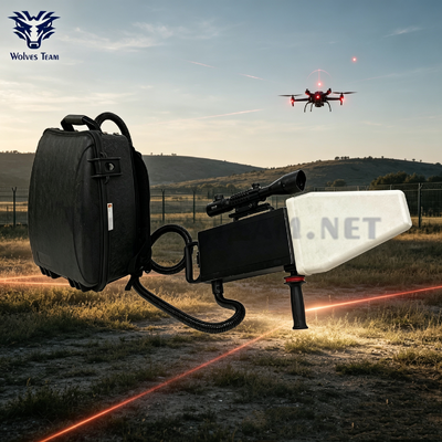 60W Combined‑type 3‑Channel WiFi And GPS Anti Drone Jammer For Armed Or Law Enforcement