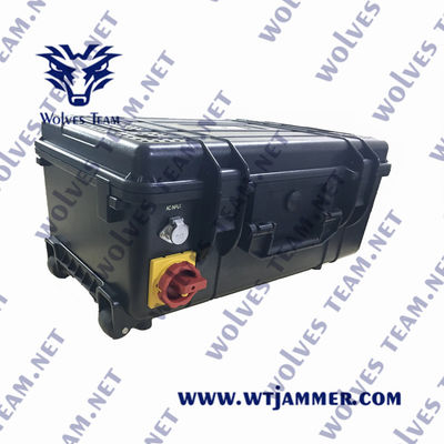 Militar de alta potencia con toda la frecuencia todo el teléfono celular jammer personalizar la señal de frecuencia impermeable jammer exterior