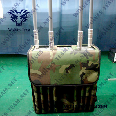 Ejército 5 bandas GPS WIFI5.8G Mochila Jammer de señal