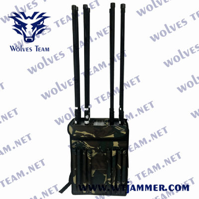 Teléfono móvil GPS WIFI 90W 200M Mochila Jammer de señal