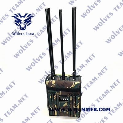 Emisión de la señal del abejón de la mochila 90W GPS WIFI 5.8G del molde de la señal del teléfono celular