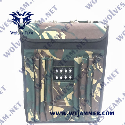 Protección VIP Seguridad Mochila Interruptor 90W GPS de alta potencia WIFI5.8G Drone Jammer de señal