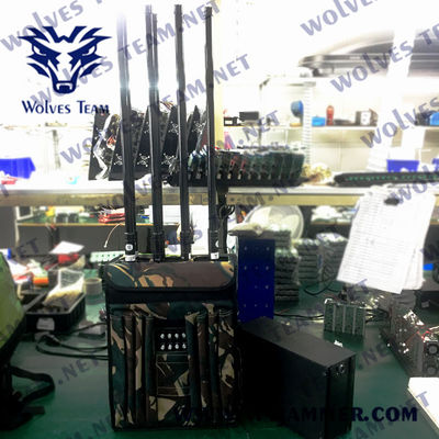 CDMA 5G RF Jammer de señal de mochila GSM 90W 3G 4G Jammer de señal