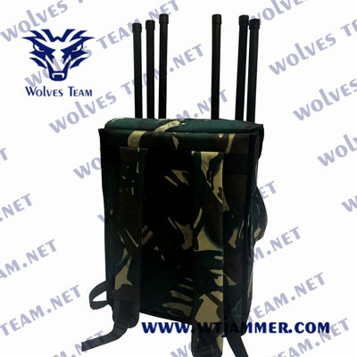 EOD Mochila 150m Militar Jammer de la señal 1880MHz DCS Manpack RF Jammer