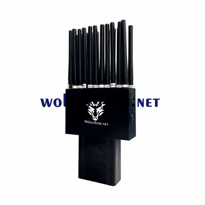 22 bandas 22W RF signal jammer teléfono celular GSM 3G 4G 5G Wifi GPS Lojack