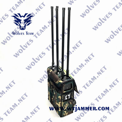 1000 Meter UAV Drone Jammer Militar Manpack PLL sintetizado