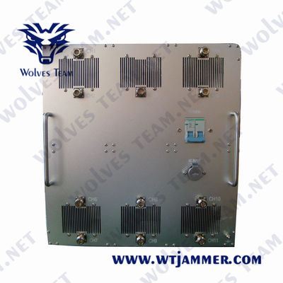 AC220V 1000W Militar GPS jammer GSM CDMA 3G 4G WIFI 2.4G 5.8G