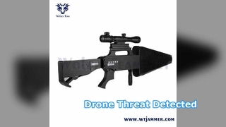 Dispositivo bloqueador de drones tipo pistola