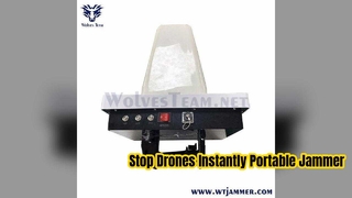 Bloqueador de drones estilo escudo con batería Frecuencia y potencia personalizables Diseño portátil