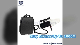 Bloqueador de drones GPS y WiFi de 3 canales de tipo combinado de hasta 1000 M para exteriores