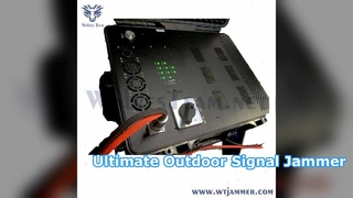 Inhibidor de señal portátil de 500 W y 10 bandas, ideal para eventos temporales de alto perfil.
